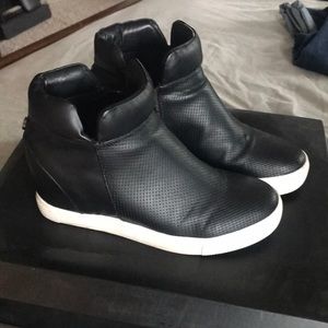 High top wedge sneaker